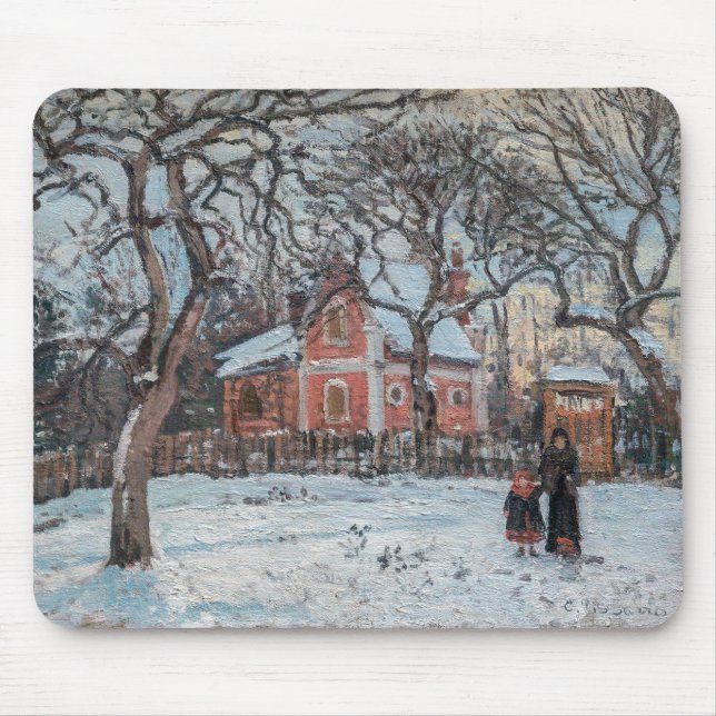 Camille Pissarro - Chataigniers a Louvecienne Mouse Pad (Front)