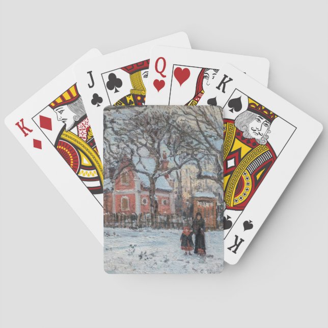 Camille Pissarro - Chataigniers a Louvecienne Playing Cards (Back)