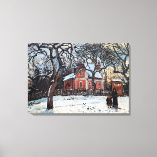Camille Pissarro Chestnut tree in Louveciennes Canvas Print