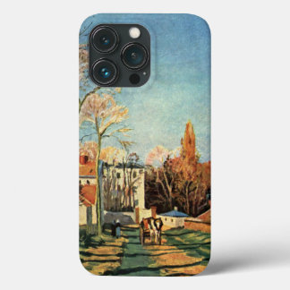 Camille Pissarro Entrance Village of Voisins iPhone 13 Pro Case