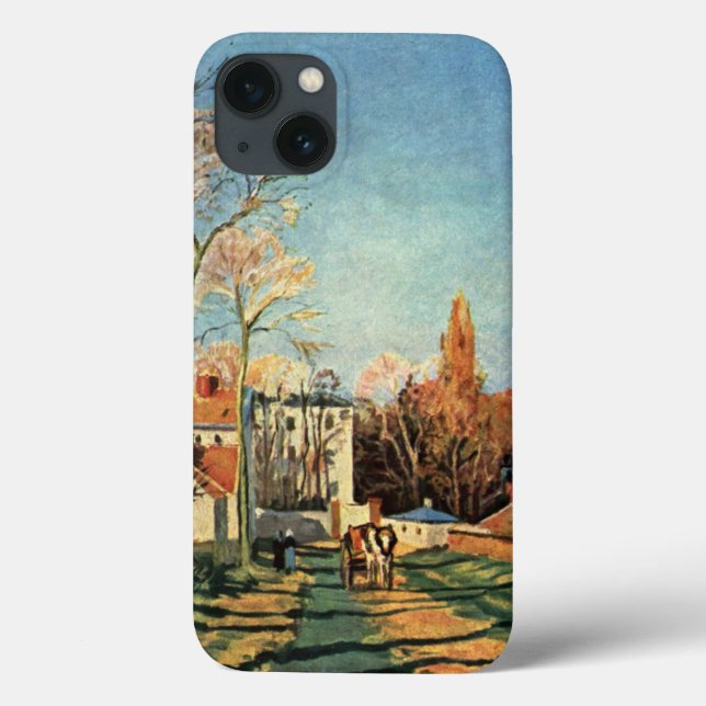 Camille Pissarro Entrance Village of Voisins Case-Mate iPhone Case (Back)