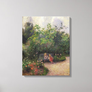 Camille Pissarro Garden at the Hermitage Canvas Print