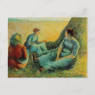Camille Pissarro- Haymakers Resting Postcard