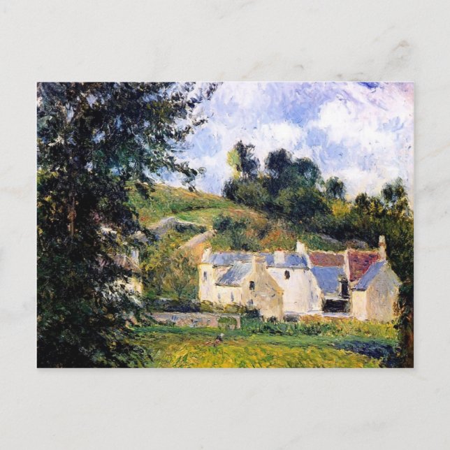 Camille Pissarro- Houses of l'Hermitage, Pontoise Postcard (Front)