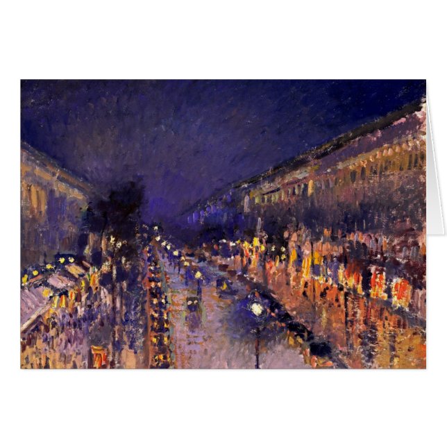 Camille Pissarro Le Boulevard Montmartre La Nuit (Devant horizontal)