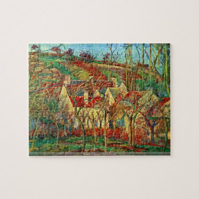 Camille Pissarro - le puzzle rouge de toits (Horizontal)