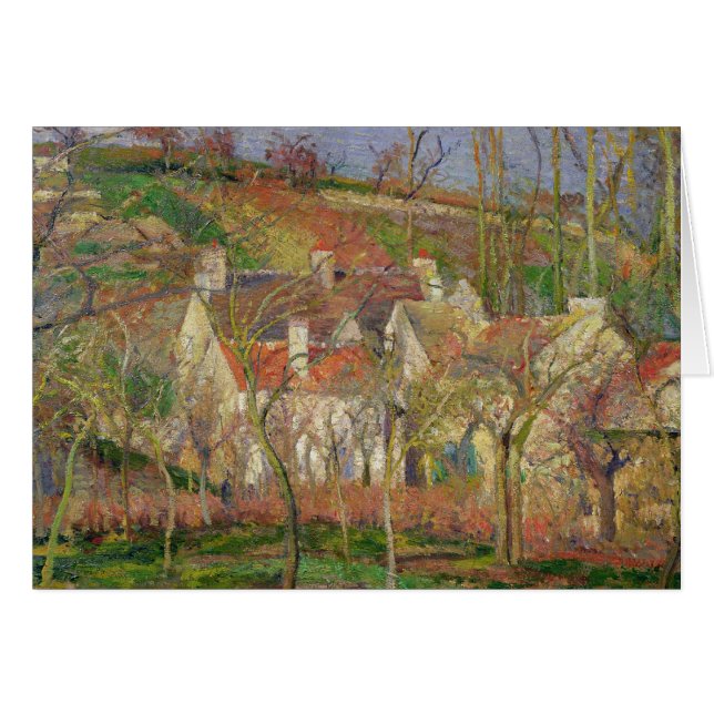 Camille Pissarro | Les toits rouges, ou l'angle d' (Devant horizontal)