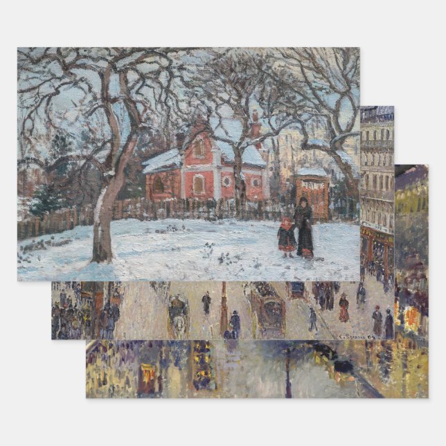 Camille Pissarro - Masterpieces Selection Wrapping Paper Sheet (Set)