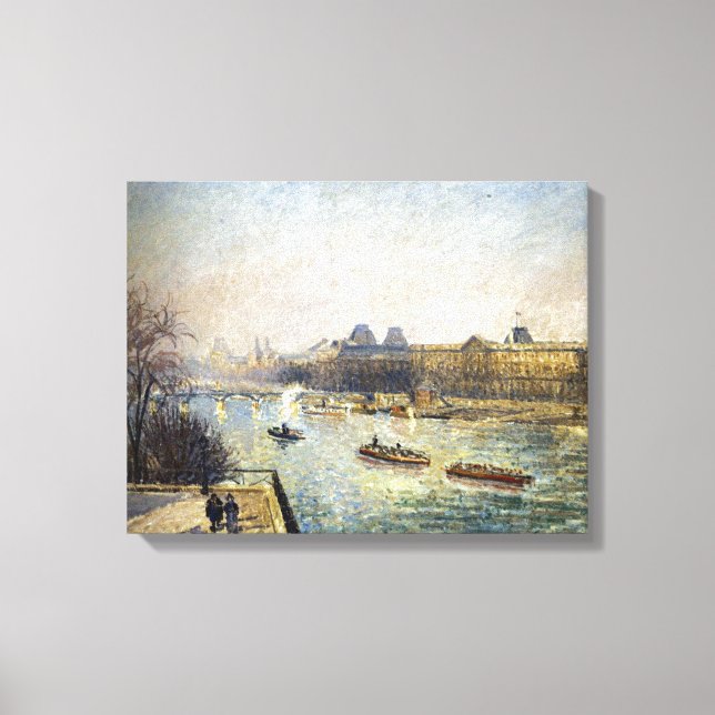 Camille Pissarro Morning Winter Sunshine Frost  Canvas Print (Front)