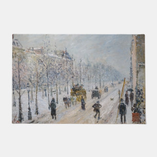 Camille Pissarro - Outer Boulevards, Snow Effect Doormat