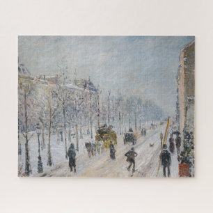 Camille Pissarro - Outer Boulevards, Snow Effect Jigsaw Puzzle