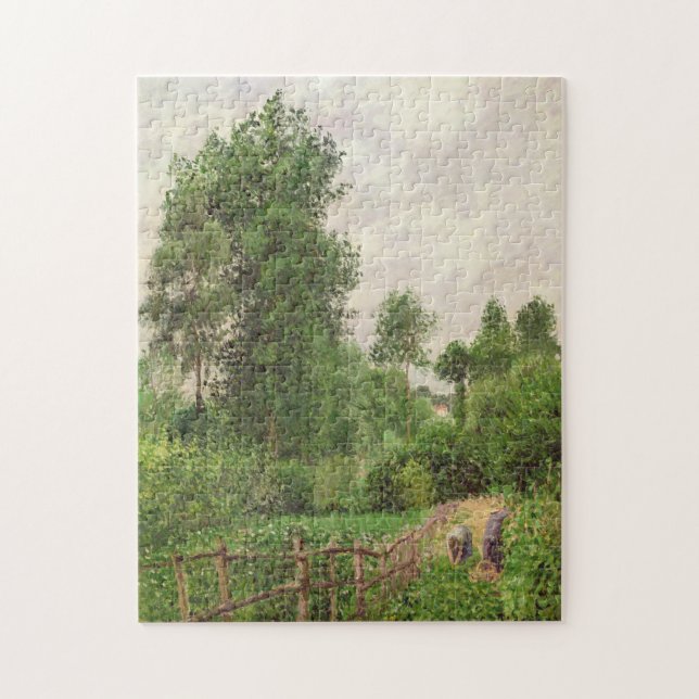 Camille Pissarro | Paysage, temps gris a Eragny Jigsaw Puzzle (Vertical)
