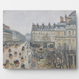 Camille Pissarro Place du Theatre Francais, Pari Plaque