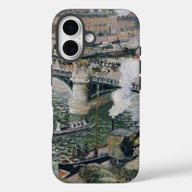 Camille Pissarro Pont Boieldieu in Rouen Painting Case-Mate iPhone Case (Back)
