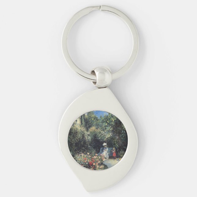 Camille Pissarro Pontoise Garden Keychain (Front)