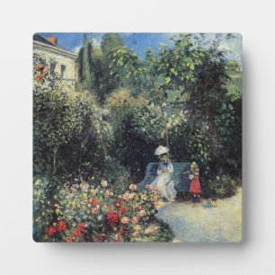 Camille Pissarro Pontoise Garden Plaque