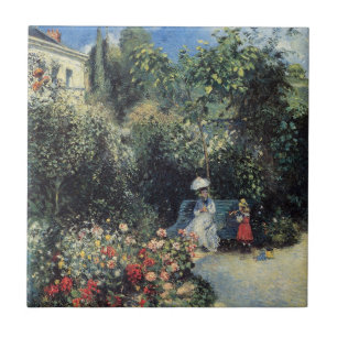 Camille Pissarro Pontoise Garden Tile