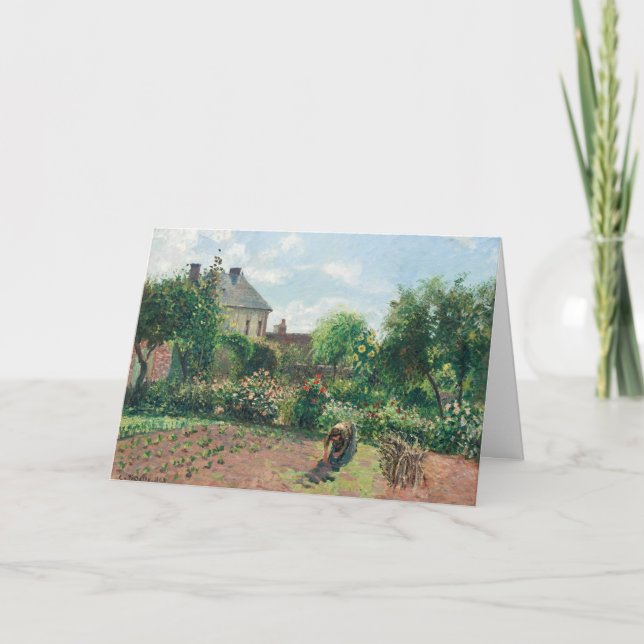 Camille Pissarro The Artist's Garden at Eragny Card (Front)