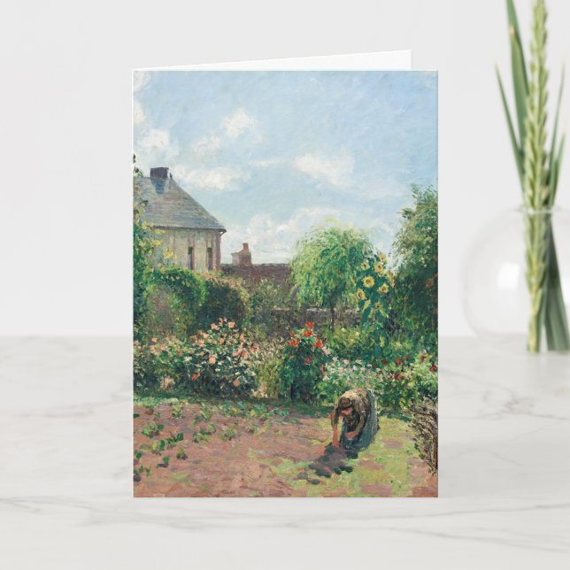 Camille Pissarro The Artist's Garden at Eragny Card (Front)