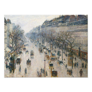 Camille Pissarro - The Boulevard Montmartre Photo Print