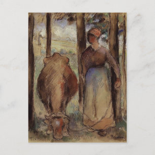 Camille Pissarro: The Cowherd Postcard
