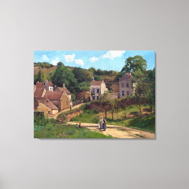 Camille Pissarro The Hermitage at Pontoise Canvas Print (Front)