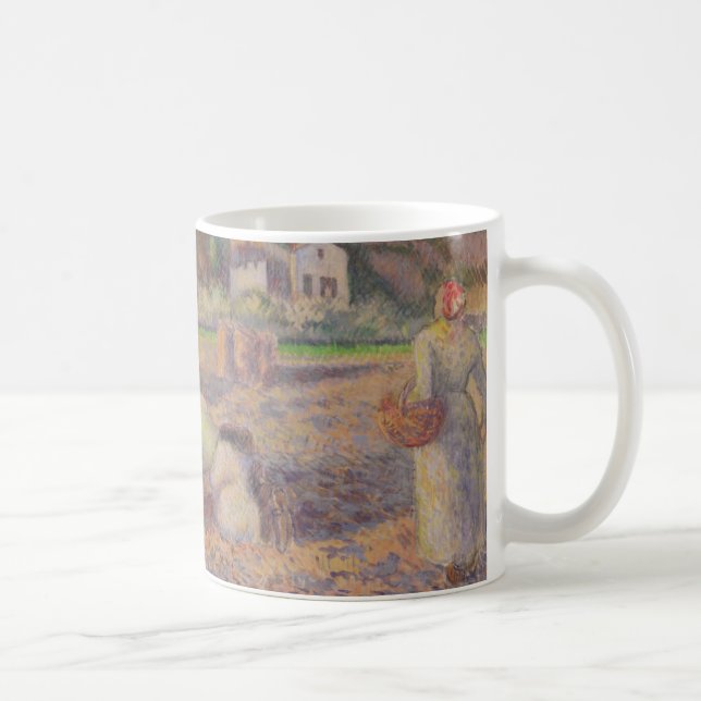 Camille Pissarro | The Potato Harvest Coffee Mug (Right)