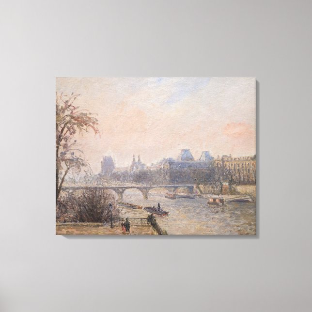 Camille Pissarro - The Seine and the Louvre Canvas Print (Front)