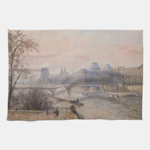 Camille Pissarro - The Seine and the Louvre Kitchen Towel