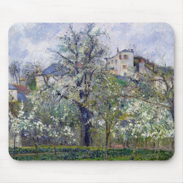 Camille Pissarro | The Vegetable Garden with Trees Mouse Pad (Front)