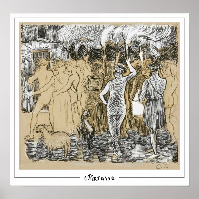 Camille Pissarro Zedign Art Poster #73 (Front)