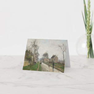 Camille Pissarro's Road à Louveciennes Note Card