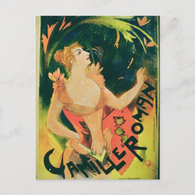 'Camille Roman' (colour litho) Postcard (Front)