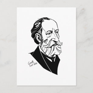 Camille Saint-Saëns Postcard