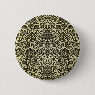 "Camille" Vintage Wall Paper 2 Inch Round Button