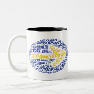 Caminho da Costa Word Art Two-Tone Coffee Mug