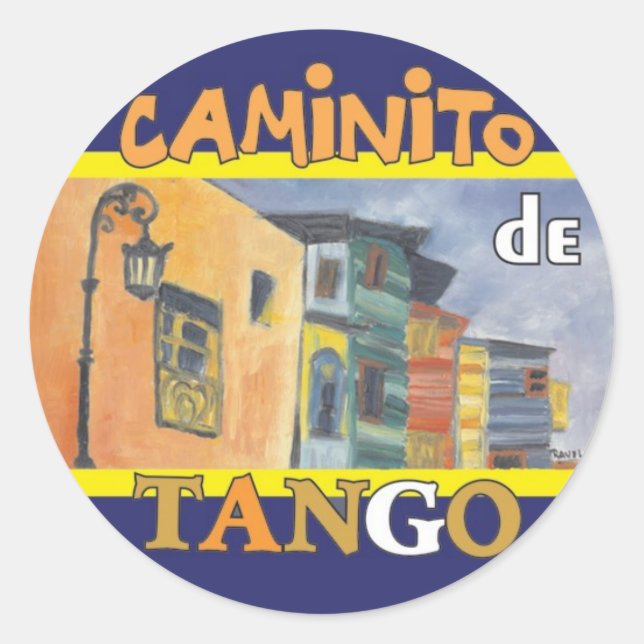 Caminito Classic Round Sticker (Front)