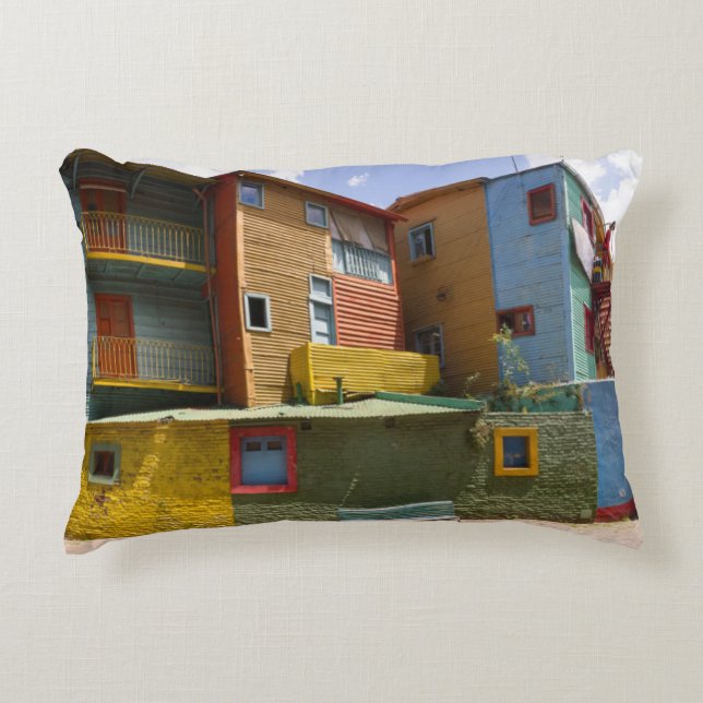 Caminito, La Boca, Buenos Aires Decorative Pillow (Front)