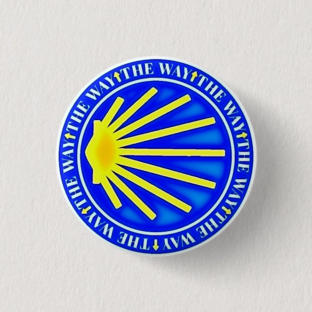 Camino de Santiago 1 Inch Round Button (Front)