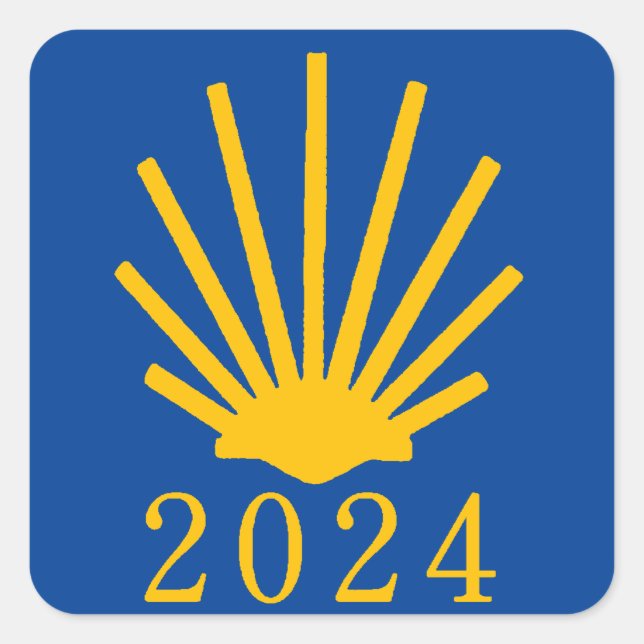 Camino de Santiago 2024 Square Sticker (Front)