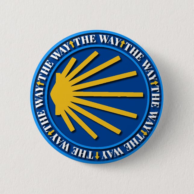 Camino de Santiago 2 Inch Round Button (Front)