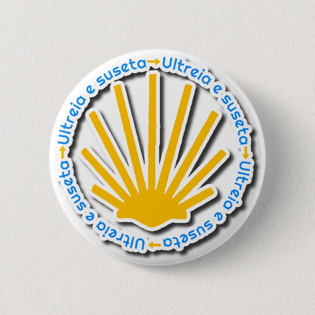 Camino de Santiago 2 Inch Round Button (Front)
