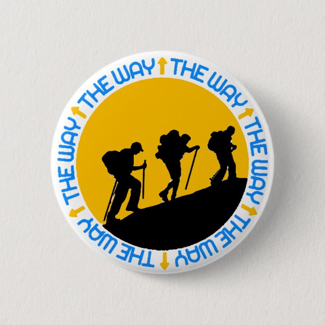 Camino de Santiago 2 Inch Round Button (Front)