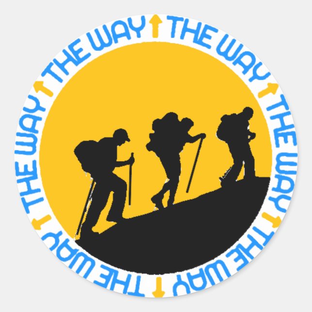 Camino de Santiago Classic Round Sticker (Front)