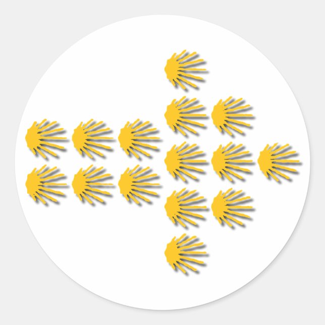 Camino de Santiago Classic Round Sticker (Front)