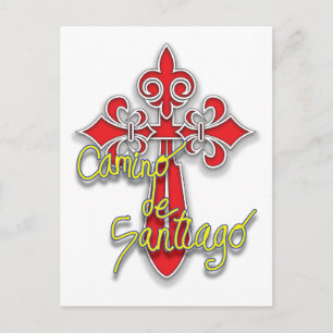 Camino de Santiago Cross Postcard