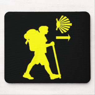 Camino De Santiago De Compostela Spain Pilgrim Hik Mouse Pad