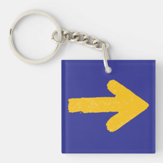 Camino de Santiago Keychain, Yellow Arrow & Shell Keychain