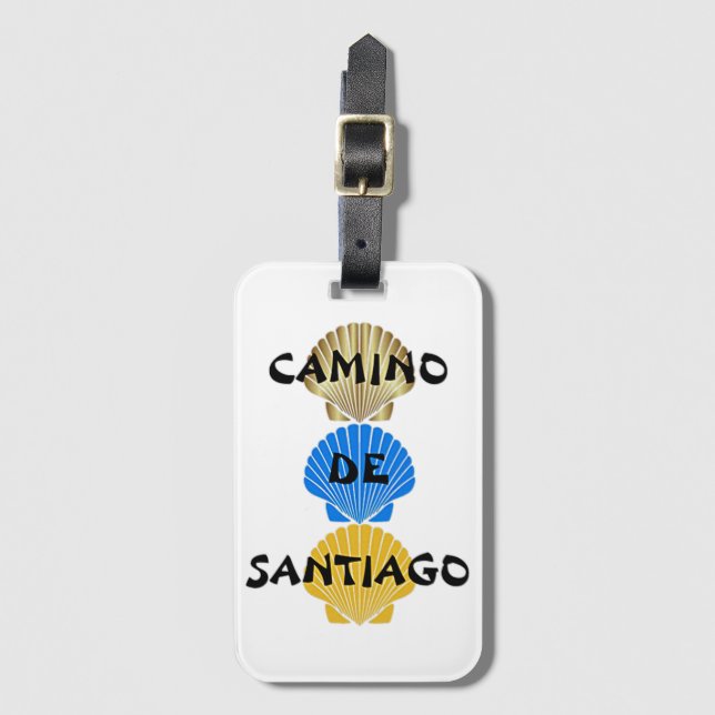 Camino de Santiago Luggage Tag (Front Vertical)