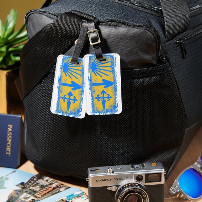 Camino de Santiago Luggage Tag (Front & Back)